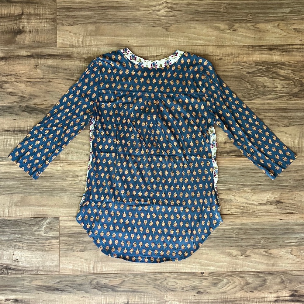 Anthro Maeve 3/4 Sleeve Floral Top - Picture 5 of 10